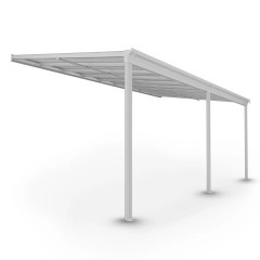 Zahradní hliníková pergola s polykarbonátem 3 x 5,5m | bílá č.2