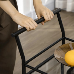 Kuchyňský servírovací vozík 75x40x80 cm | černý č.3