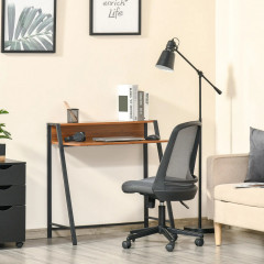Kancelářský PC stůl 84 x 45 x 85 cm | černý + ořech č.1