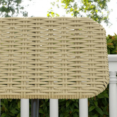 Polyratanová lavice 132 x 66 x 80 cm | khaki č.3