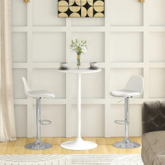 Barové židle 2 ks 40x42x82-104 cm | bílé č.2