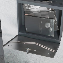 Poštovní schránka 37x10,5x37 cm | antracitová č.3