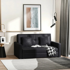 Rozkládací pohovka 152x101x81cm| uhlíkově šedá č.1