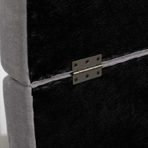 Dvoumístná rozkládací pohovka 152x101x81 cm | šedá č.6