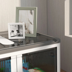 Skládací úložný box 67x47x38 cm | bílý+šedý č.2