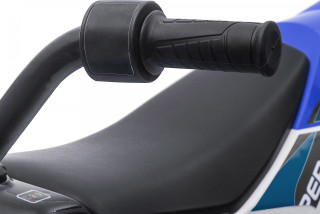 Dětská elektrická motorka 2 přídavná kolečka | modrá a bílá č.3