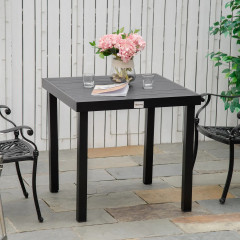 Zahradní stůl pro 4 osoby 80 x 80 x 74 cm | černý č.1