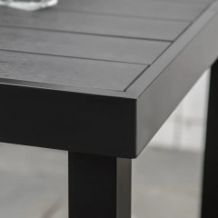Zahradní stůl pro 4 osoby 80 x 80 x 74 cm | černý č.3