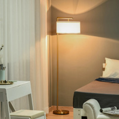Stojací lampa 47x37x153 cm | bílá+zlatá č.1