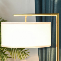 Stojací lampa 47x37x153 cm | bílá+zlatá č.2