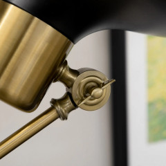 Stojací lampa | černá+zlatá č.2