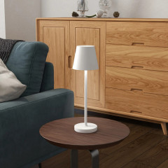 Dobíjecí stolní lampa | bílá