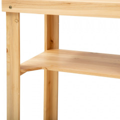 Zahradnický stůl s policí 80 x 43 x 136,5 cm | přírodní č.2